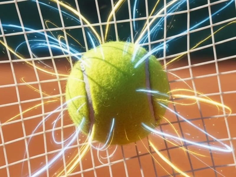 The power of a tennis string