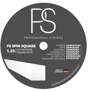 Professional Strings PS Spin Square White 125