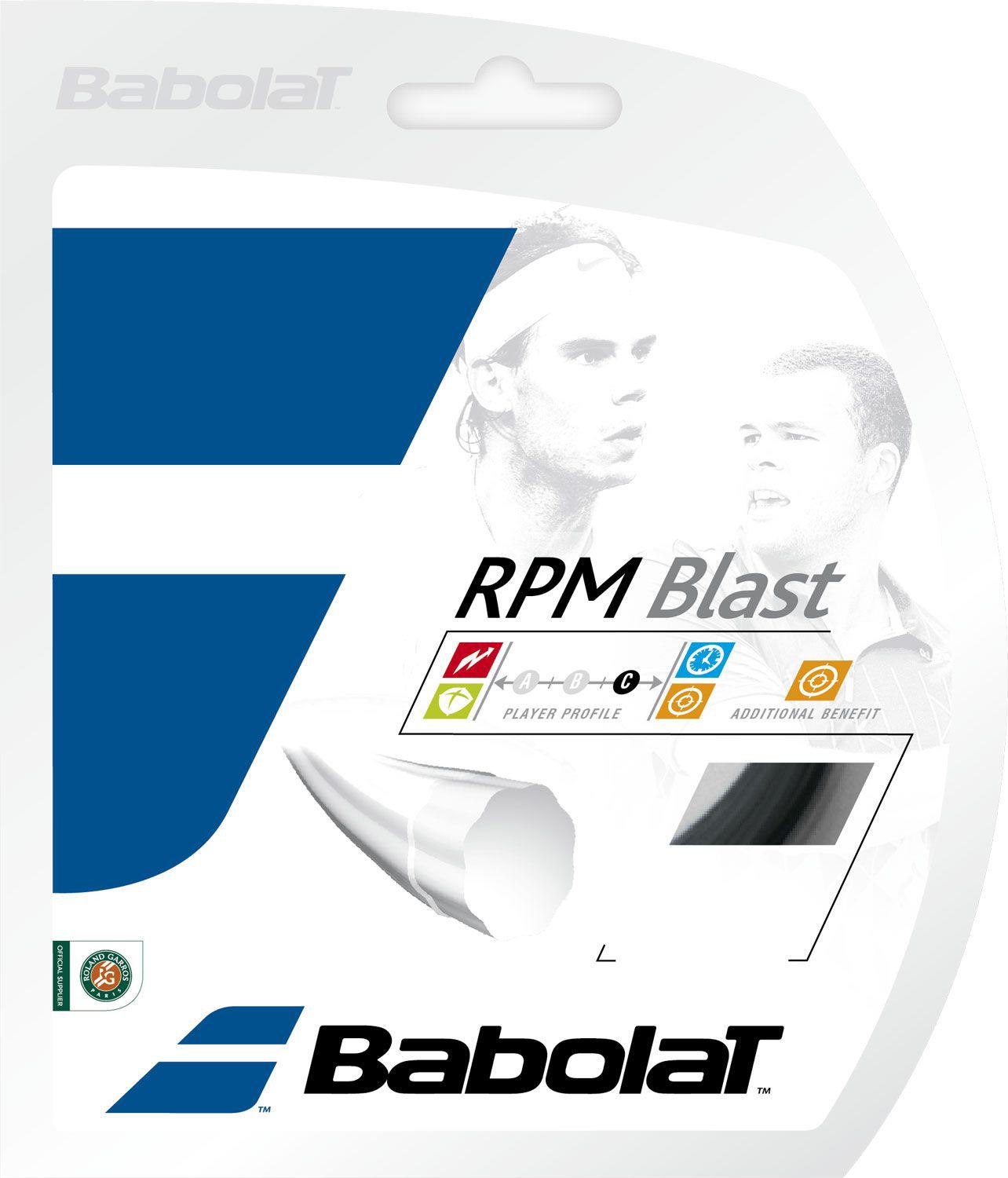 Babolat PREMIUM* 0,91€/lfd. m Babolat RPM Blast rough 1,25mm fluo red 12m 